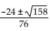 <strong>Solve. + 48m + 11 = 0</strong> A) B) C) D)