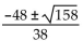 <strong>Solve. + 48m + 11 = 0</strong> A) B) C) D)