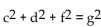Solve the formula for the indicated letter. Assume that all variables represent nonnegative numbers. - , for c