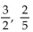 Write a quadratic equation having the given numbers as solutions. -