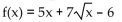 Find the x-intercepts of the function. - 