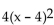 Without graphing, find the vertex. -f(x) =   - 9