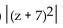 <strong>Find the following. Assume that the letter can represent any real number. </strong> A) z + 7 B) C) D)