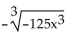 <strong>Simplify. </strong> A) -5x B) -125x C) 5x D)