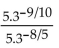 Use the laws of exponents to simplify. Write the answer with positive exponents. -