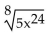 Use rational exponents to simplify. Write the answer in radical notation if appropriate. -