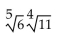 Use rational exponents to write a single radical expression. -