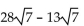 Add or subtract. Then simplify by collecting like radical terms, if possible. -