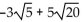 Add or subtract. Then simplify by collecting like radical terms, if possible. Assume that no radicands were formed by raising negative numbers to even powers. --