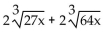 Add or subtract. Then simplify by collecting like radical terms, if possible. Assume that no radicands were formed by raising negative numbers to even powers. -