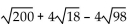 Add or subtract. Then simplify by collecting like radical terms, if possible. Assume that no radicands were formed by raising negative numbers to even powers. -