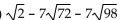 Add or subtract. Then simplify by collecting like radical terms, if possible. Assume that no radicands were formed by raising negative numbers to even powers. -