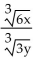 Rationalize the denominator. Assume that no radicands were formed by raising negative numbers to even powers. -