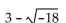 Express in terms of i. - 