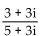 Divide and simplify to the form a + bi. - 