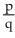 <strong>Evaluate. , when p = 14 and q = 2</strong> A) 6 B) 7 C) 8 D)