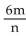<strong>Evaluate. , when m = 12 and n = 3</strong> A) 24 B) 48 C) 6 D) 4