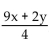 <strong>Evaluate. , when x = 12 and y = 20</strong> A) 32 B) 148 C) 37 D) 29
