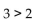 <strong>Insert < or > to write a true statement. </strong> A) B)