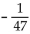 Evaluate -(-x) for the given value of x. -x =  