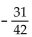 Evaluate -(-x) for the given value of x. -x =  