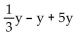 Collect like terms. - 