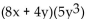 Provide an appropriate response. -Choose the expression that is equivalent to the following: