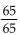 <strong>Find an equivalent expression with the given denominator. (Denominator: 65)</strong> A) B) C) D)