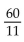 <strong>Convert to fraction notation. </strong> A) 22 B) C) D) 120
