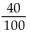 <strong>Convert to fractional notation. Do not simplify. 0.2</strong> A) B) C) D)