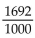 <strong>Convert to fractional notation. Do not simplify. 0.846</strong> A) B) C) D)