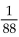 <strong>Convert to fractional notation. Do not simplify. 8.8</strong> A) B) C) D)