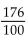 <strong>Convert to fractional notation. Do not simplify. 8.8</strong> A) B) C) D)