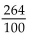 <strong>Convert to fractional notation. Do not simplify. 5.28</strong> A) B) C) D)