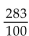 <strong>Convert to fractional notation. Do not simplify. 5.66</strong> A) B) C) D)