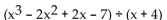 <strong>Use synthetic division to divide. </strong> A) B) C) D)