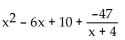 <strong>Use synthetic division to divide. </strong> A) B) C) D)
