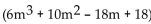 <strong>Use synthetic division to divide. ÷ (m + 3)</strong> A) B) C) D)