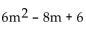 <strong>Use synthetic division to divide. ÷ (m + 3)</strong> A) B) C) D)