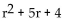 <strong>Use synthetic division to divide. ÷ (r - 8)</strong> A) B) C) D)