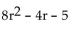 <strong>Use synthetic division to divide. ÷ (r - 8)</strong> A) B) C) D)