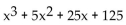 <strong>Use synthetic division to divide. ÷ (x - 5)</strong> A) B) C) D)