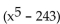 <strong>Use synthetic division to divide. ÷ (x - 3)</strong> A) B) C) D)