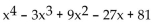 <strong>Use synthetic division to divide. ÷ (x - 3)</strong> A) B) C) D)
