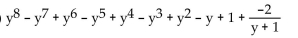 <strong>Use synthetic division to divide. </strong> A) B) C) D)