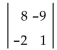 <strong>Evaluate. </strong> A) 10 B) 26 C) -70 D) -10