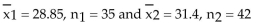 <strong>Suppose you want to test the claim that Assume the two samples are random and independent. At a level of significance of α = 0.05, when should you reject H₀? Population statistics: Sample statistics: </strong> A)Reject H₀ if the standardized test statistic is less than -1.645. B)Reject H₀ if the standardized test statistic is less than -1.96. C)Reject H₀ if the standardized test statistic is less than -2.33. D)Reject H₀ if the standardized test statistic is less than -2.575.