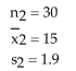 <strong>Find the critical values, to test the claim that Two samples are random, independent, and come from populations that are normal. The sample statistics are given below. Assume that Use = 0.05. </strong> A) B) C) D)±