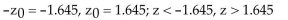 <strong>Find the critical value and rejection region for the type of z-test with level of significance α. Two-tailed test, α </strong> A) B) C) D)