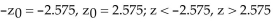 <strong>Find the critical value and rejection region for the type of z-test with level of significance α Two-tailed test, α = 0.06</strong> A)- B) C)- D)